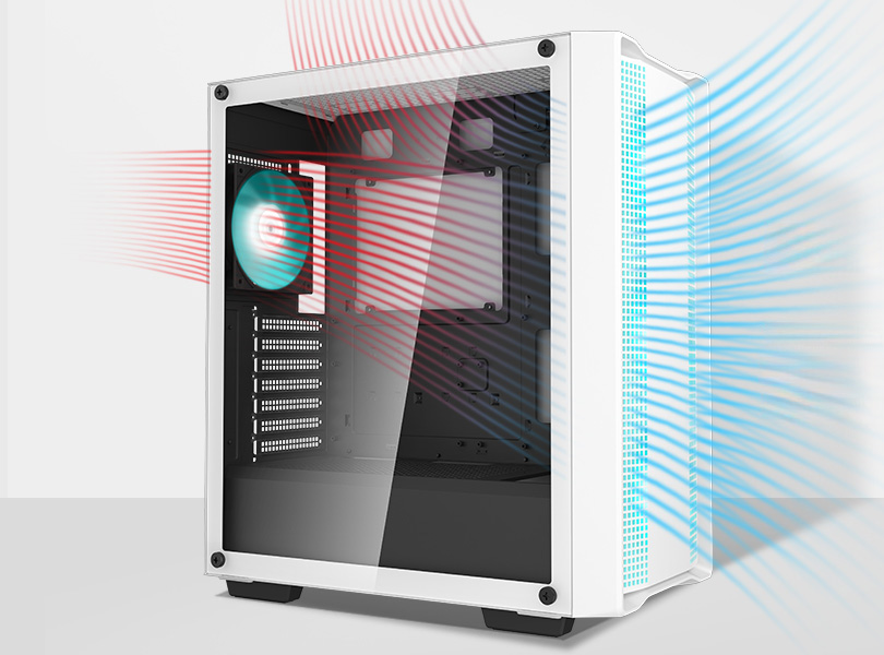 DeepCool CC560 WH V2 Mid-Tower ATX PC Case